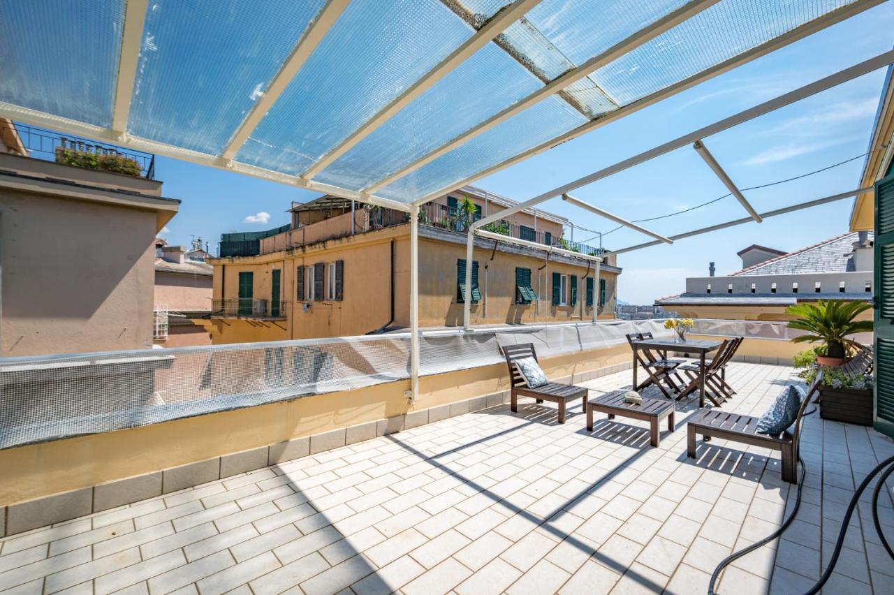 Апартаменты Joivy Penthouse Flat With Terrace Генуя Экстерьер фото