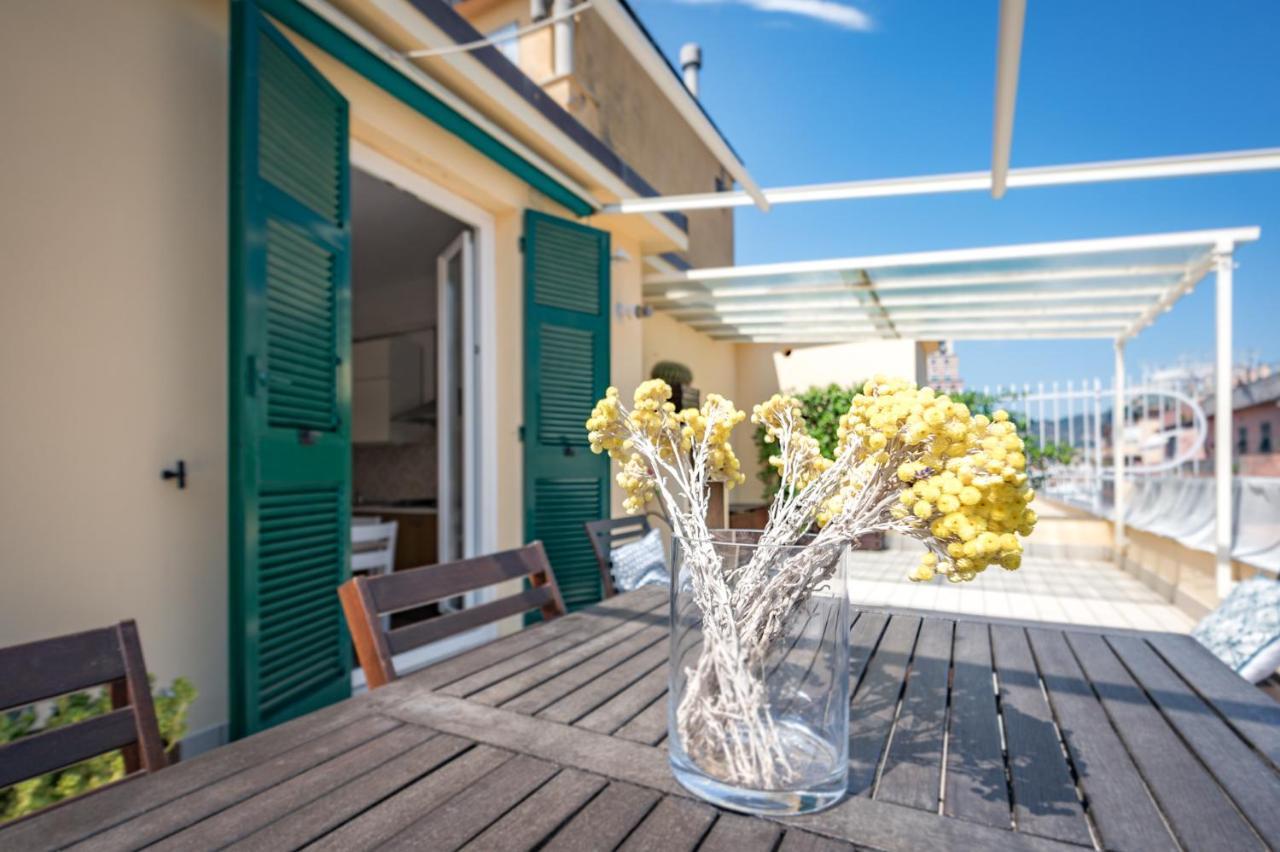 Апартаменты Joivy Penthouse Flat With Terrace Генуя Экстерьер фото